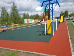 Монтаж бесшовного резинового покрытия в городе Орле